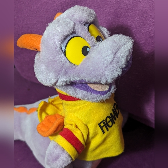 Vintage 1980s Disney Epcot Center Figment Dragon Plushie 10" - Picture 7 of 11